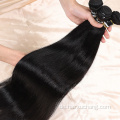 Natürliches schwarzes menschliches Haar Bündel Brasilianer Straight Human Hair Schussverlängerung Remy menschliches Haar Webbündel Bündel